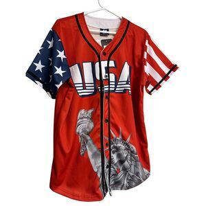 Greater Half Red USA Jersey Men's‎ Size Medium NWT